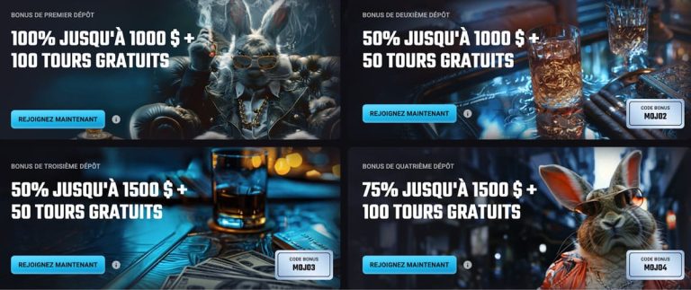 PlayMojo Casino bonus
