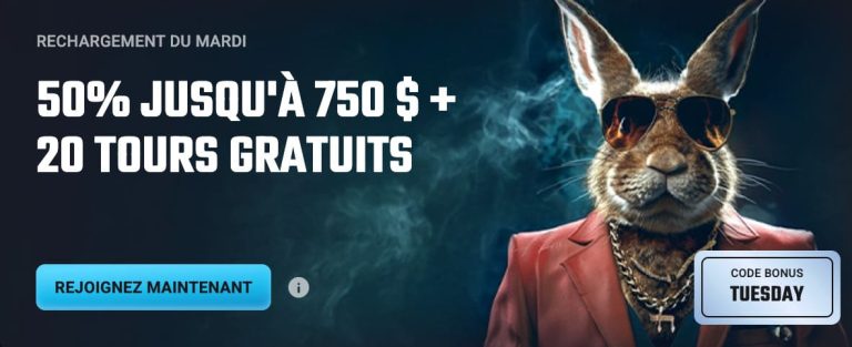 PlayMojo Casino bonus mardi